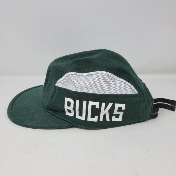 Milwaukee Bucks Team Exclusive Green Adjustable Strapback 5 Panel Hat - Picture 3 of 6